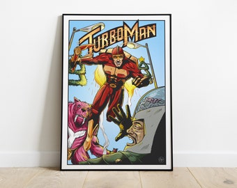 Turbo Man - Jingle todo el camino - Fan Art Póster