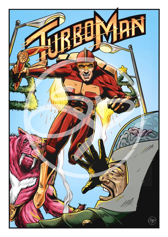 Turbo Man Jingle All the Way Fan Art Poster -  Israel