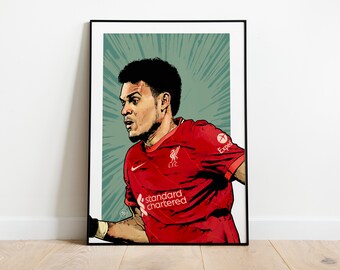 Luis Díaz Print - LFC Fan Art