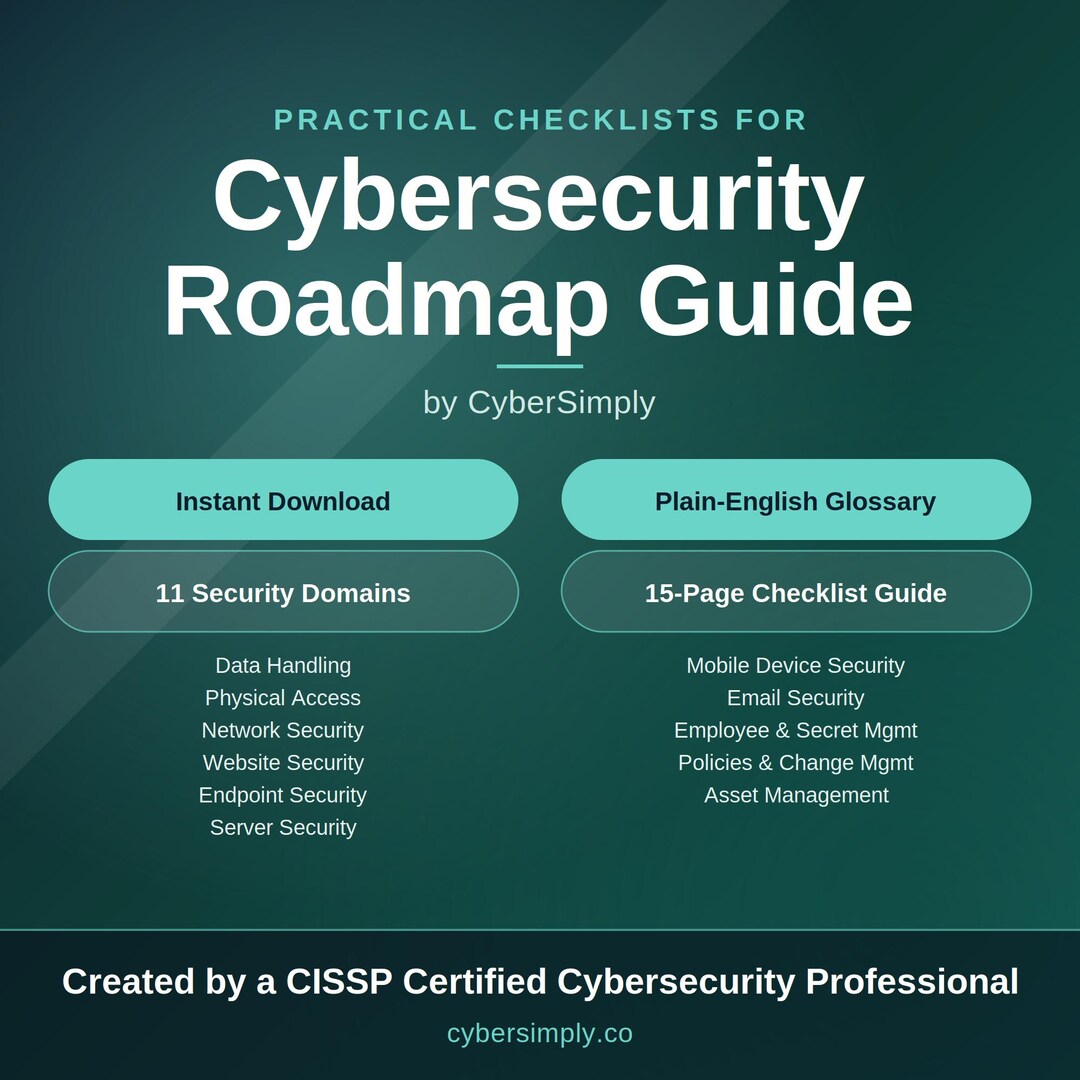 Ultimate Small Business Cybersecurity Checklist & Glossary - Etsy