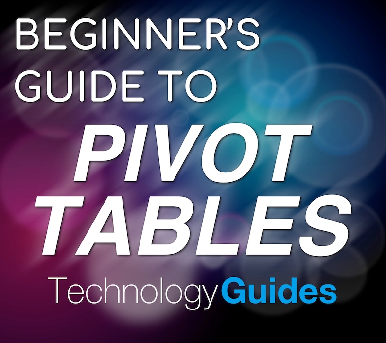 How to Use Pivot Tables in Excel A Beginner's Guide Etsy
