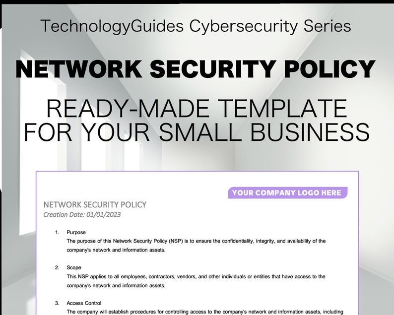 Easy Network Security Policy Template Cybersecurity for Your Business