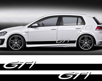 VW GTI sticker side stripe universal sticker VW golf Passat Arteon  decals