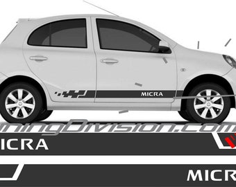 Nissan Micra side stripes  K10 K11 K11C K12 K12C K13 Vinyl stickers for NIssan stickers Micra stickers Decal stickers