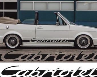 Klistermärke för VW Mk1 Mk2 Mk3 Golf 1 Golf 2 Golf 3 Golf 4 Golf 5 sidokant cabrioletrand Cabrioletdekal Alla modeller