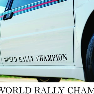 World Rally Champion sticker for racing cars for all Models