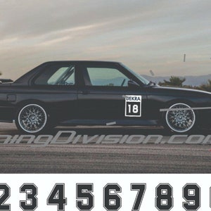 DEKRA racing number for BMW sticker Circuit sticker Nurburgring sticker for Audi sticker Racing decal Vinyl stickers