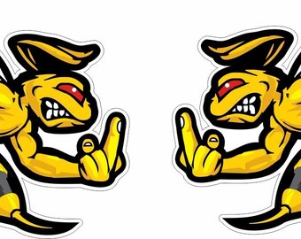thumbnail image 2 of Large Angry Bee / Hornet Sticker Decal For RV, Motorhome, Truck, 4x4 - Various Colors 2 of 5