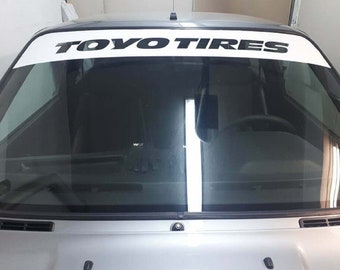 Sticker for Toyo Tires Front screen sticker Universal sticker for BMW Audi Mercedes Subaru JDM Stance