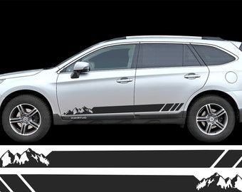 Dekaler på sidorand Bergsdekaler Universell dekal Bergsdekal Nissan-dekal Outback-dekal Forester-dekal Subaru-dekaler