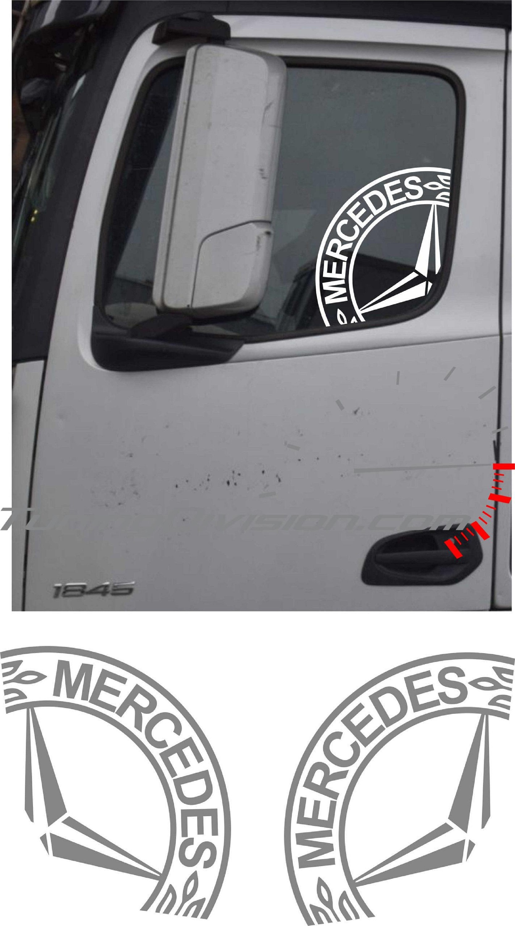 Mercedes LKW Seitenfenster Aufkleber – Sticker – modrinho