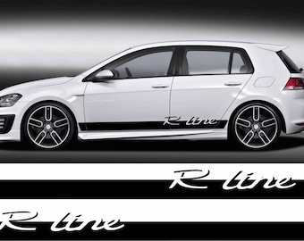 VW R Line  R line R-line  sticker side stripe universal sticker VW golf Passat Arteon  decals