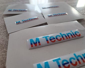 Domed Sticker for bmw  E30 M technic black Body Kit Decal E24 E28  M tech  51121919155 FOR M tECHNIC 1 ONLY