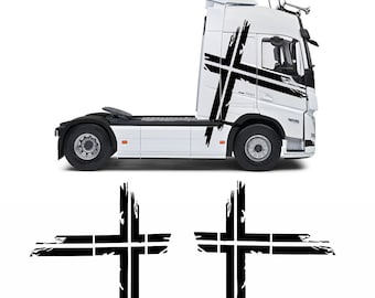 Cross Sticker Volvo Sticker  Man sticker Scania sticker Universal sticker