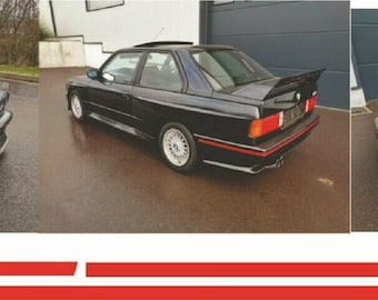 Klistermärke för BMW E30 M3 stötfångardekal E30 rand s14b25 Evolution Cecotto M Power S14b23 320is