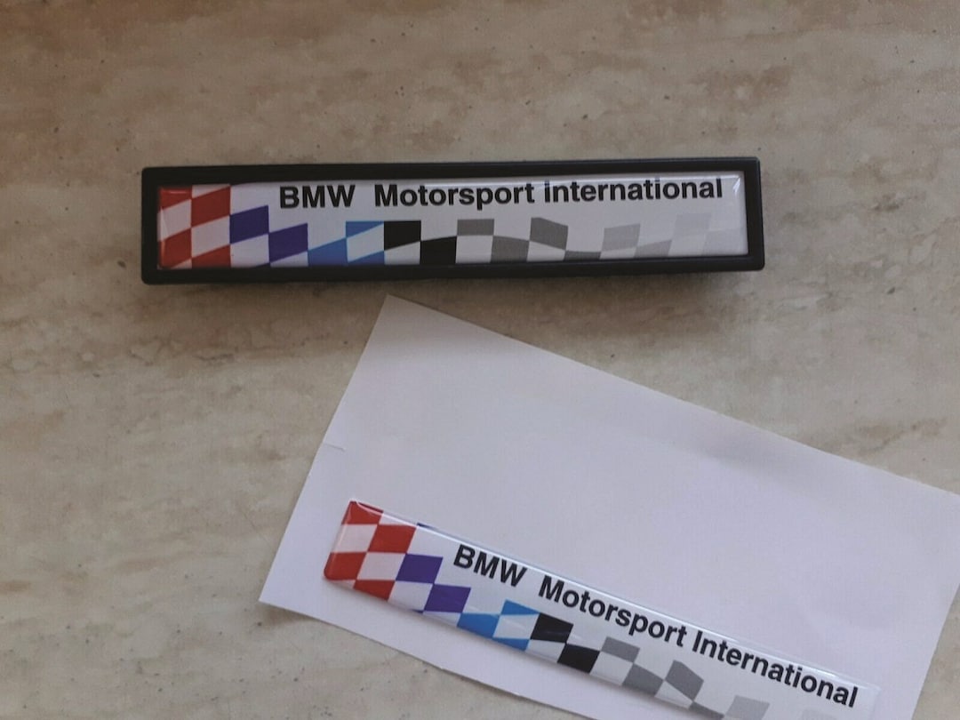 Badge for Bmw Motorsport International LTW Flag Badge E36