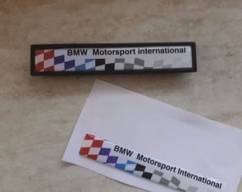 Badge for bmw Motorsport international LTW flag badge E36 Sticker M3 S50b30 S50B32 M52B30 M power All Motorsport sticker