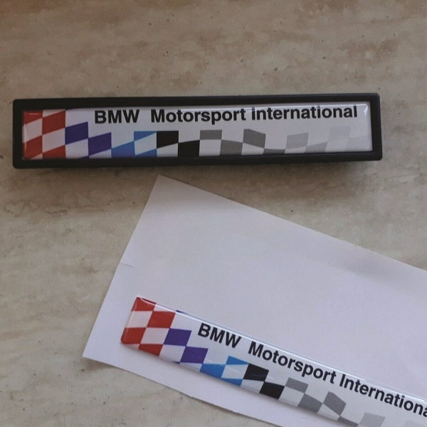 Badge for bmw Motorsport international LTW flag badge E36 Sticker M3 S50b30 S50B32 M52B30 M power All Motorsport sticker
