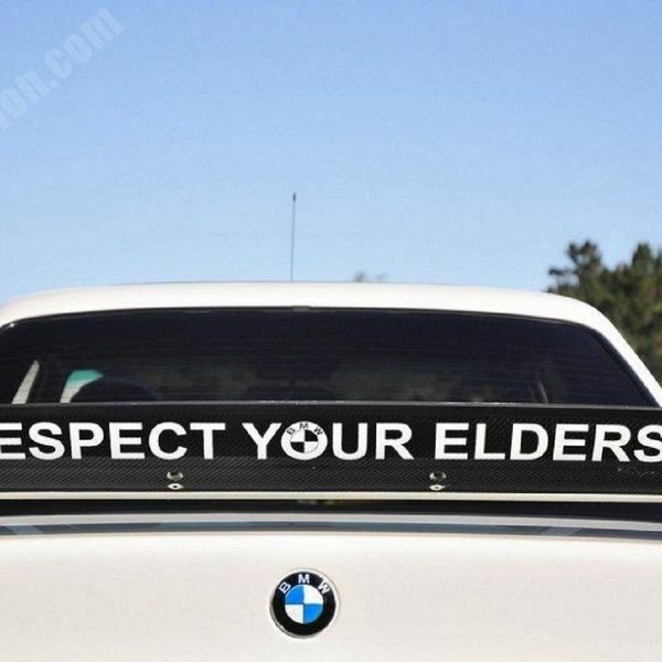 Bmw Respect Your Elders Sticker - Etsy