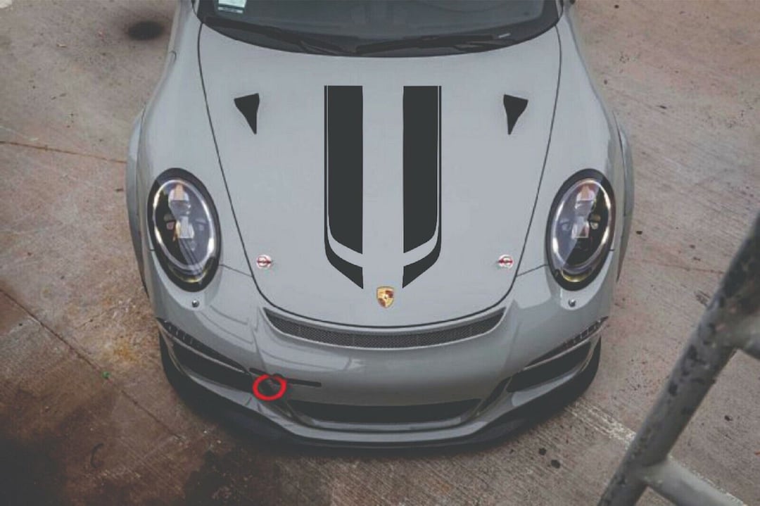 Racing Car Stripe Hood Stripe Decal Vinyl Sticker Etsy