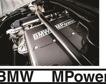 Naklejka M Power tylko do airboxa BMW E46 CSL!! Naklejka na airbox BMW E46
