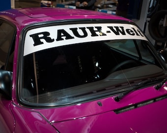 Dekal RAUH Welt för Porsche dekal RWB RAUH-Welt dekal Aufkleber vindruta