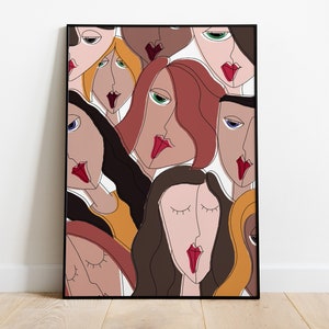 Ladies | Picture Poster Print | Print at home | different SIZE A3, A4, A5