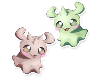 Digimon "Baby Twins" Vinyl Stickers | Kokomon & Gummymon
