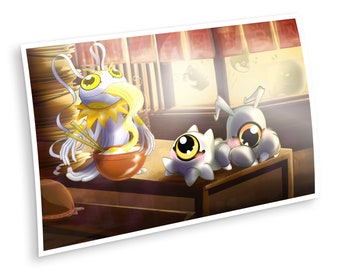 Digimon print, Y2K Ramen Shop