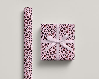 Pink Leopard Print Gift Wrap: Stylish Girly Wrapping Paper