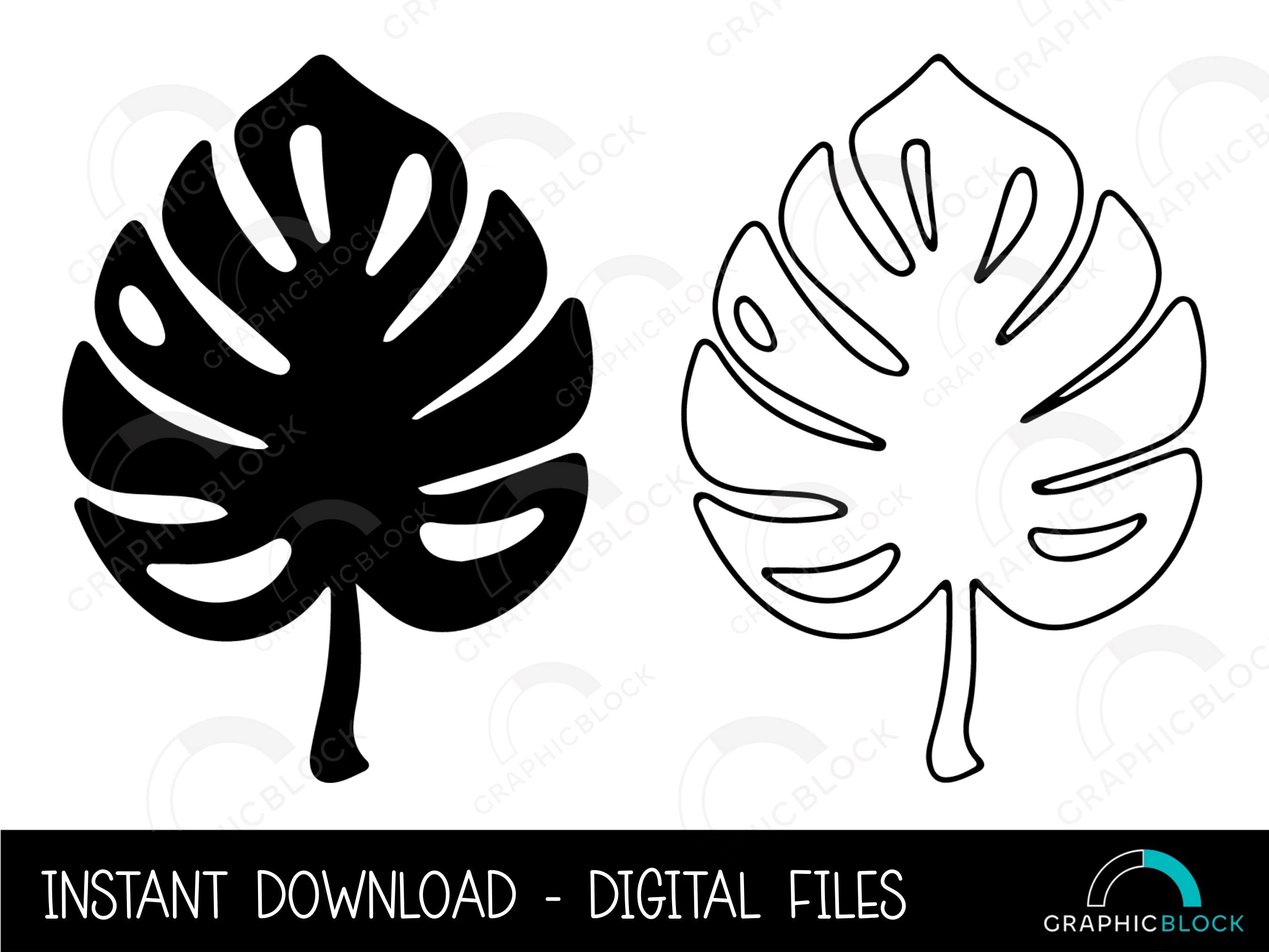 Tropical Leaf Outline