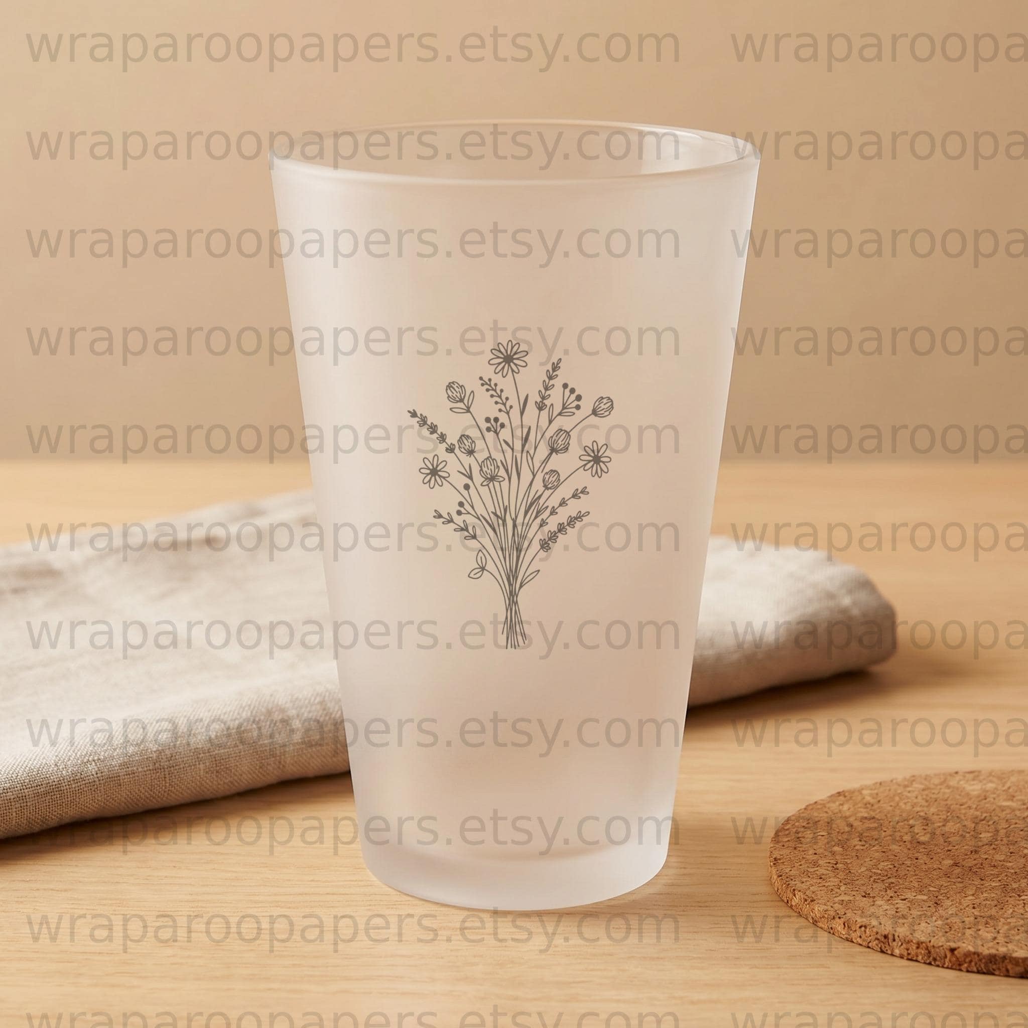 Wildflower SVG Bundle, Floral Bouquet Line Art Digital Download ...