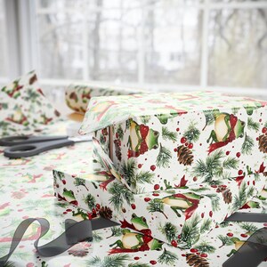 Festive Frog Wrapping Paper, Holiday Gift Wrap, Cute Animal Paper, Premium Paper Sheets, Fun Kid's Birthday, Unique Present Wrap image 4
