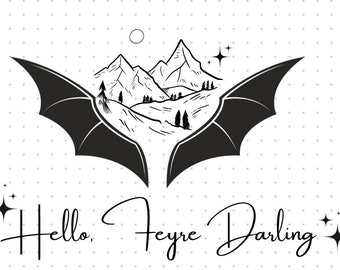 ACOTAR Rhysand Bat Boys SVG: Feyre Darling Cricut Files (Digital Download)