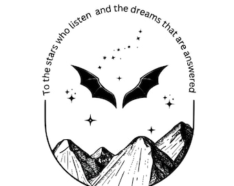Rhysand ACOTAR PNG File: Velaris Cricut Design (Digital Download)