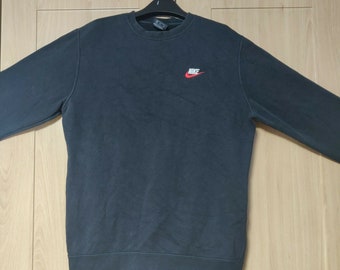 nike black sweatshirt red tick