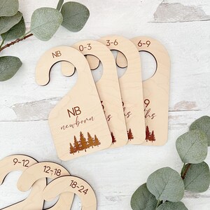 Baby Clothing Closet Dividers, Forest Closet Dividers, Newborn Gift, Baby Shower Gift, Gender Neutral Baby