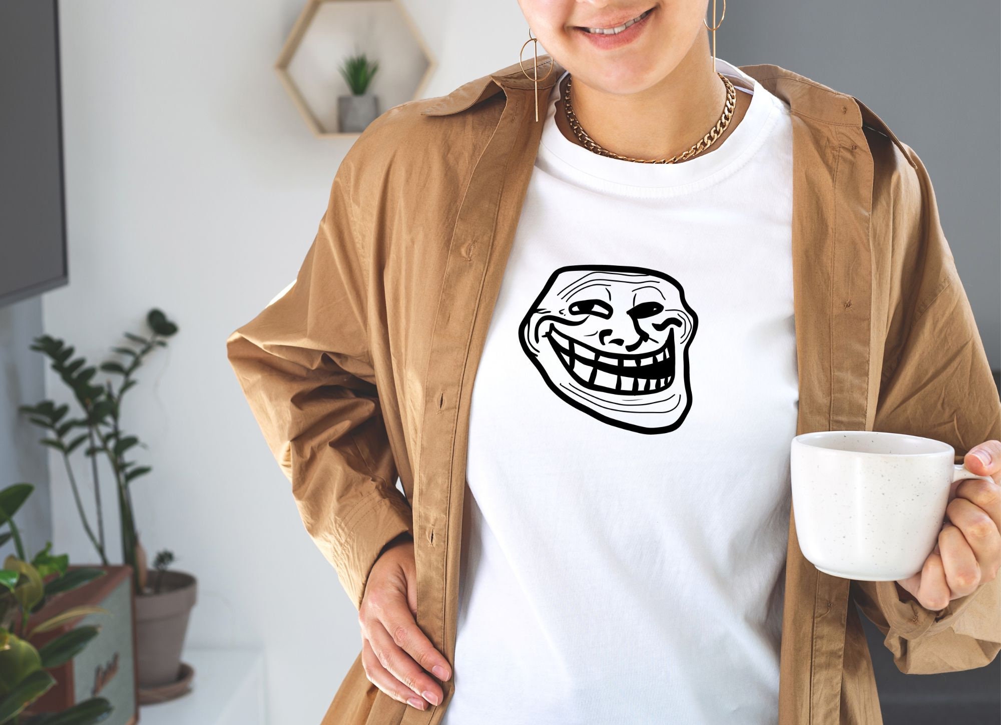 Trollface SVG, Trollface DXF, Trollface PNG, Trollface Clipart, Trollface  Silhouette, Trollface Cut File