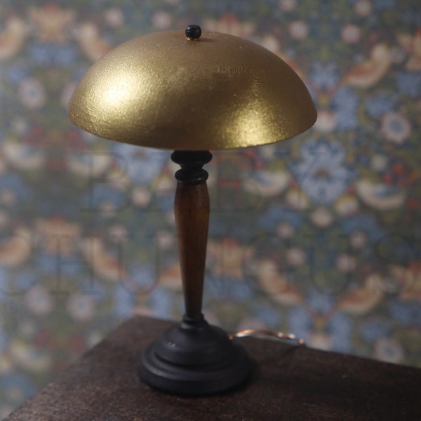 Vintage miniature Mid-century Lamp[with wholes for LED lights] STL file - 3D Print File