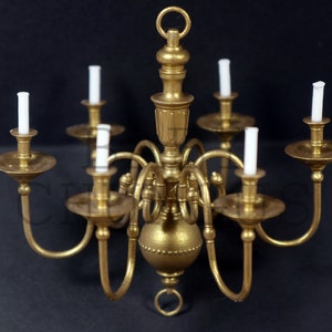 Digital File Only--Miniature Chandelier v2 [ Victorian style] STL File