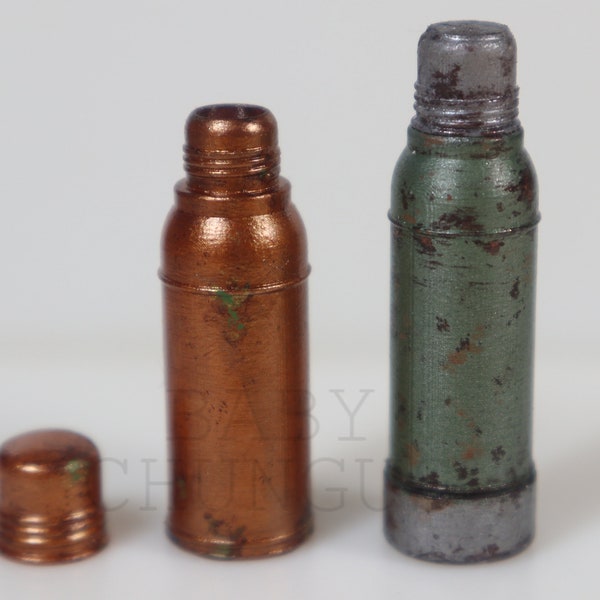 Vintage miniature thermos set STL file - 3D Print File