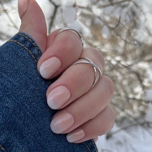 french ombre? baby boomer? needs a cuter name!! 🩷🩷🩷 #nails #nailart, chrome nails