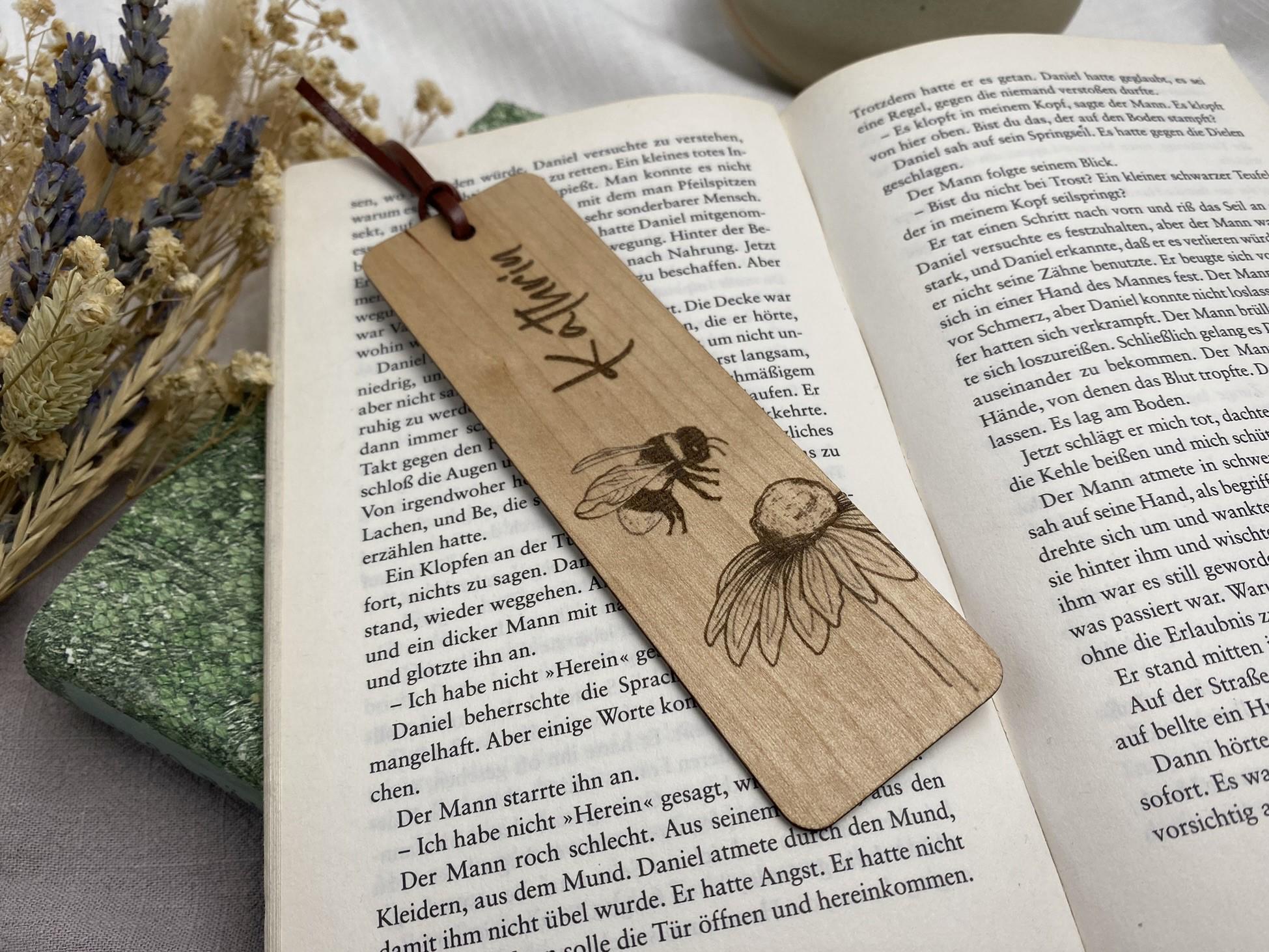 Personalized Wooden Bookmarks, Bookmarks, Bookmark Customizable Made of ...