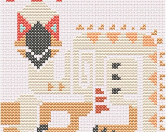 MHW Kulu Ya-ku Cross Stitch Pattern