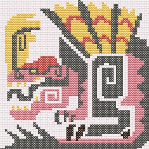 MHW Anjanath Cross Stitch Pattern