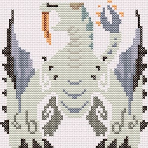 MHW Barioth Cross Stitch Pattern