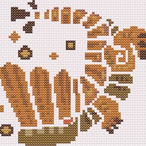 MHW Barroth Cross Stitch Pattern