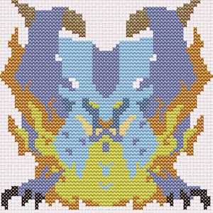 MHW Lunastra Cross Stitch Pattern