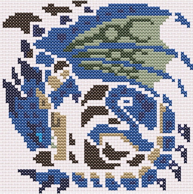 Rathalos Shell Pattern MHW Azure Rathalos Cross Stitch Pattern - Etsy