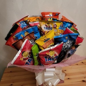 Irish Tayto Ireland Mothers Fathers Christmas Birthday St. Patricks Paddys gift him her Mystery box Hamper bouquet funny